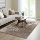 Olliix by Madison Park Haley Cream/Grey 5x7' Cozy Shag Abstract Area Rug-2
