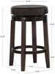 Linon Maya Brown Counter Stool-2