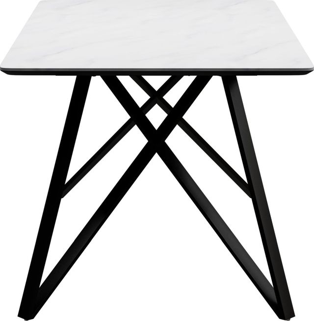 Emerald Home Trista Marbled White Dining Table with Black Legs-4