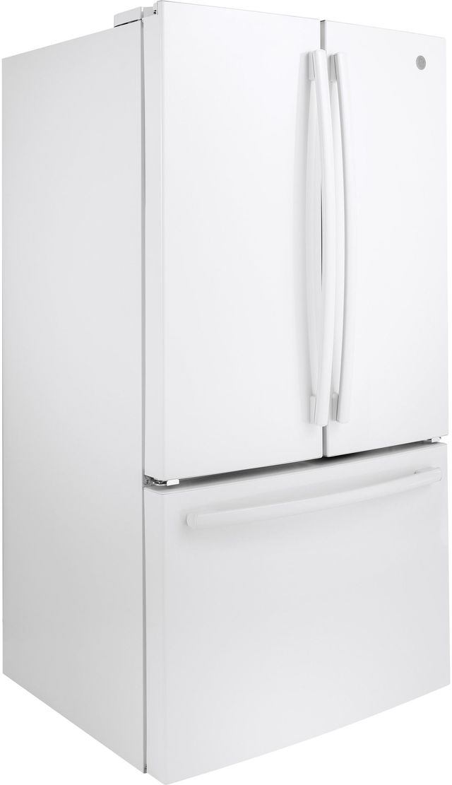 GE® 27.0 Cu. Ft. White French Door Refrigerator-3