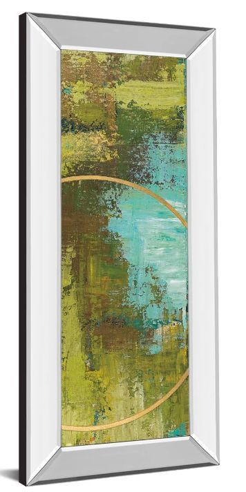 Classy Art Aller Chartreuse III by Patrick St. Germain Mirror Framed Wall Art-1