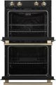 FORNO® Vomero Series Espresso 30" Black Double Electric Wall Oven-2