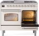 Ilve® Nostalgie II Series 40" Antique White Pro Style Dual Fuel Range-3