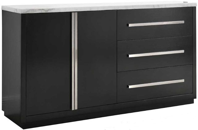 Steve Silver Co. Camila Ebony/Gray/Satin Nickel Server-0