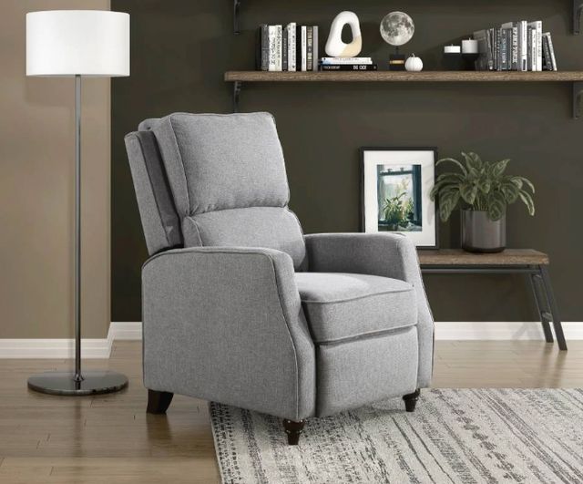 Homelegance® Loveland Gray Push Back Reclining Chair-1