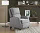 Homelegance® Loveland Gray Push Back Reclining Chair-1