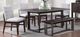 American Wholesale Furniture Portofino 6-Piece Brown/Gray Dining Table Set-4