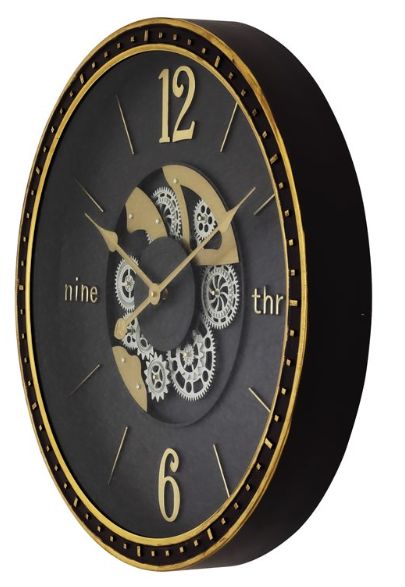 YHD Matte Gray Gear Clock-4