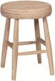John Thomas Furniture® Customizable Select Scoop 3-piece Swivel Stool Set-3