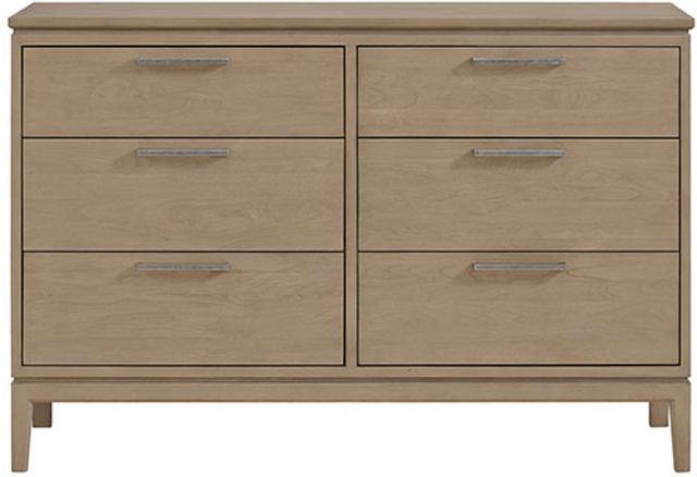 Whittier Wood® Furniture Bailey Almond 60" Low Dresser-3