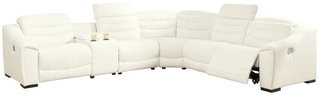 Signature Design by Ashley® Next-Gen Gaucho 6-Piece Chalk Power Reclining Sectional with Armless Power Recliners-0