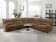 Furniture of America® Apostolos 6-Piece Brown Modular Power Reclining Sectional-2