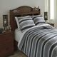 Signature Design by Ashley® Merlin Gray/Cream Full Coverlet Set-2