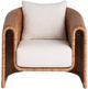 Universal Explore Home™ Weekender Coastal Living Home Key Largo Fishbone Weave Rattan Lounge Chair-2