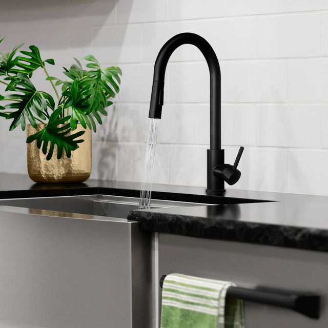 ZLINE Palisades Matte Black Pull Down Single Handle Kitchen Faucet-1