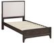 Winners Only® Westfield Expresso Twin Upholstered Panel Bed-1
