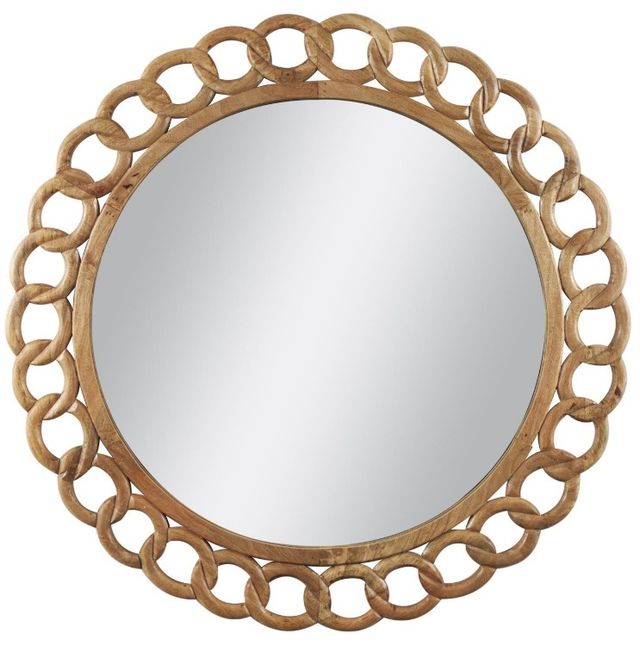 Deco Marche Brown Chain Link Wall Mirror-0