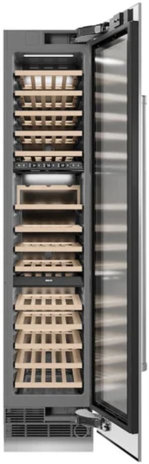 ZLINE 18" 9.0 Cu. Ft. Triple Zone 68 Bottle Right Hinge Column Wine Cooler in Stainless Steel-1