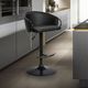 Armen Living Montego Black Adjustable Height Stool-1