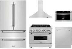 ZLINE 5 Piece Stainless Steel Kitchen Package