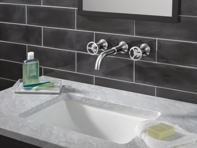Delta Trinsic® Chrome Wheel Handle -Wall Mount Lav-2