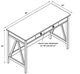 Linon Titian Antique Tobacco Writing Desk-2