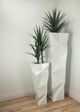 Le Present Lux Textura White 36" Planter-3