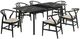 Coaster® Crestmont 7-Piece Beige/Black Dining Table Set-0
