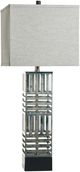 StyleCraft Norman Wyatt Home Orion Plated Silver Steel Table Lamp-0