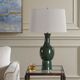 Uttermost® Tennille Deep Green Table Lamp-1