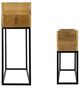 A & B Home 2-Piece Black/Brown Box with Stand Set-2