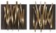 Uttermost® Crosshatch 2-Piece Gold Wall Decor Set-0
