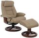 Fjords® Customizable Mustang R Classic Comfort Large Manual Reclining Chair with Footstool-0