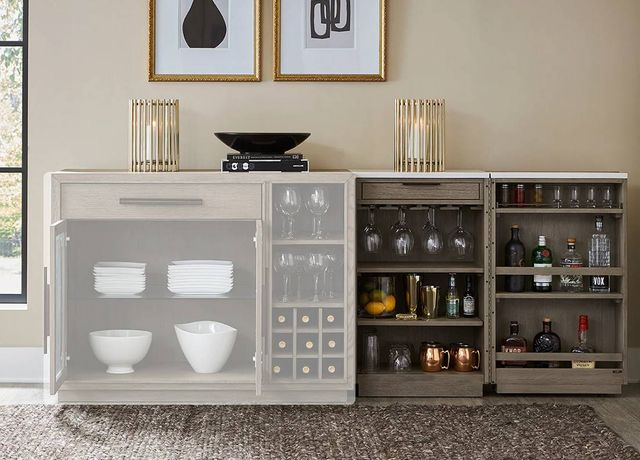 Parker House® Pure Modern Moonstone 36" Bar Cabinet-1