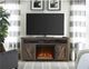 Ameriwood Home Farmington Rustic 60'' Electric Fireplace Media Console-1