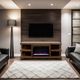 Legends Home Laurel Canyon Bourbon Oak 65" Fireplace TV Console-1