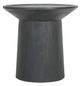 A & B Home Black Wooden Pedestal Side Table-0