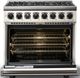Viking® 7 Series 36" Pure White Pro Style Dual Fuel Range-1