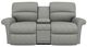 La-Z-Boy® Robin Charcoal Power Reclining Loveseat with Console and Headrest-1