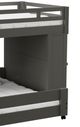 Elements International Cali Kids Grey Twin Over Full Desk Loft Bed-1