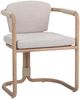 Classic Home Dawson Butterscotch Fabric/Wooden Outdoor Armchair-0