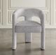 Jofran Inc. Gwen Gray Open-Back Upholstered Chair-4