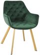 Mazin Furniture Ayami Gold/Green Dining Arm Chair -0