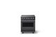Viking® 5 Series 30" Cast Black Pro Style Induction Range with Polished Chrome Trim-0