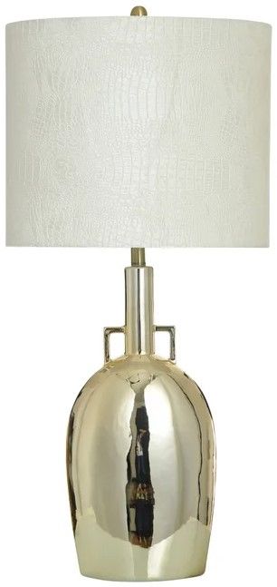 StyleCraft Norman Wyatt Home Empire Golden Metallic Champagne Table Lamp-0
