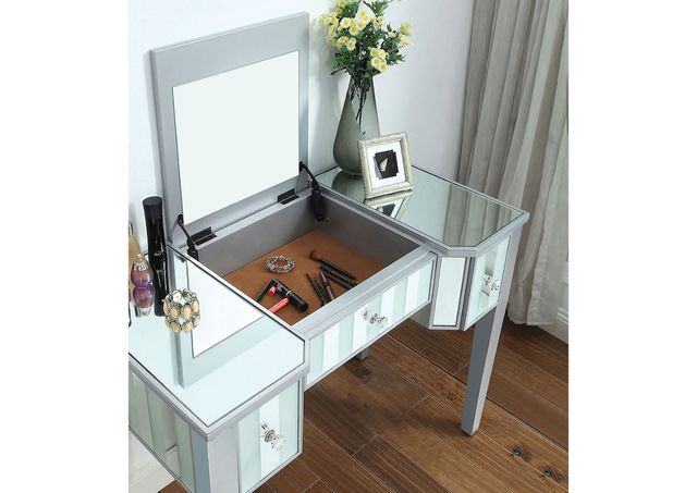Furniture of America® Joyce 2-Piece Silver Vanity Set -3