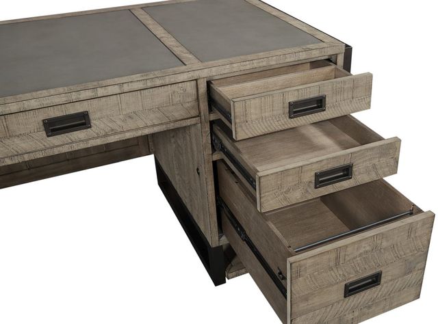 aspenhome® Grayson Cinder Grey 66" Executive Desk-2
