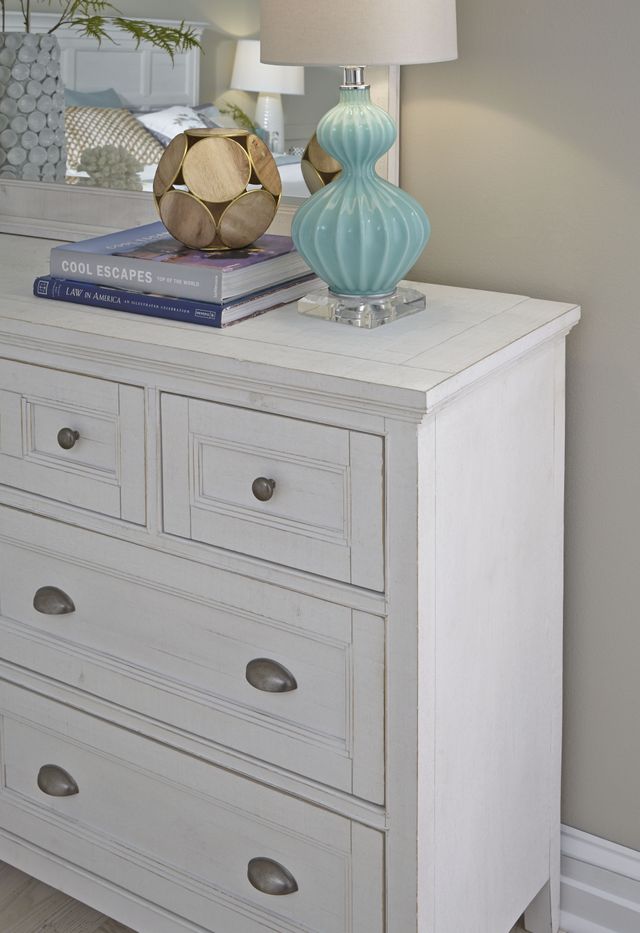 Magnussen Home® Heron Cove Chalk White/Dovetail Grey Drawer Dresser-3