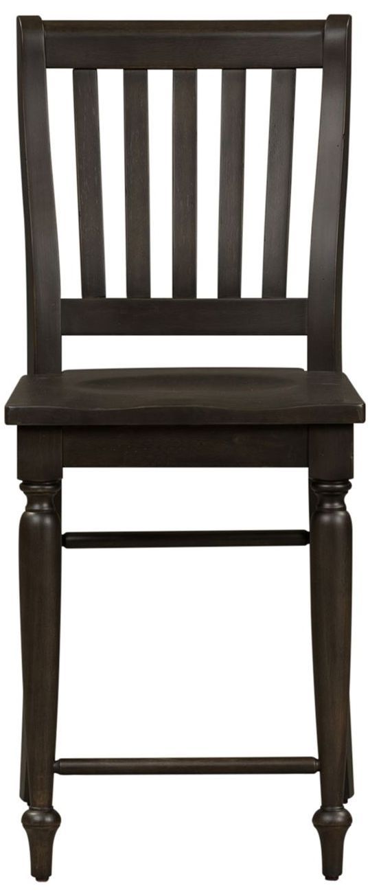 Clearance Liberty Furniture Harvest Home Chalkboard Slat Back Counter Chair-3
