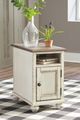 Signature Design by Ashley® Realyn 2-Piece White/Brown Living Room Tables Set-2